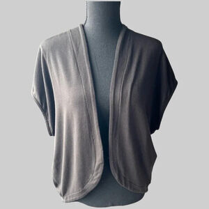 Michel Studio Collection Black Sleeveless Sweater  Cardigan